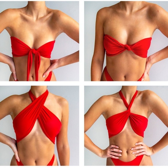 437 Swimwear Other - ✨Red bikini top🌹